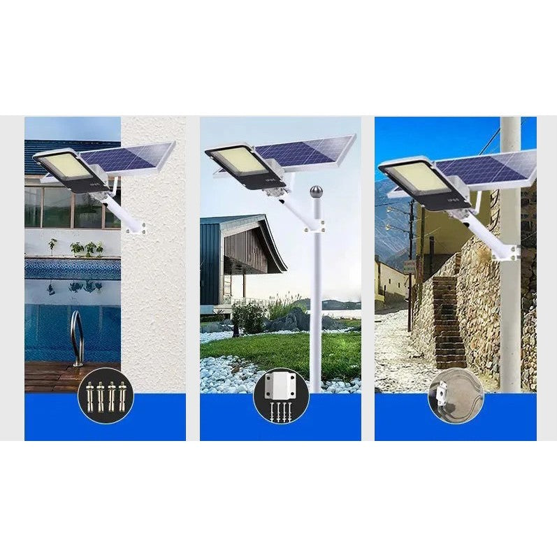 Proiector LED Solar 50W Flippy, IP65, cu Senzor și Telecomandă